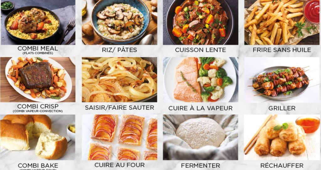 Différentes cuissons possible avec un multi-cuiseur